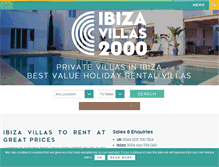 Tablet Screenshot of ibizavillas2000.com